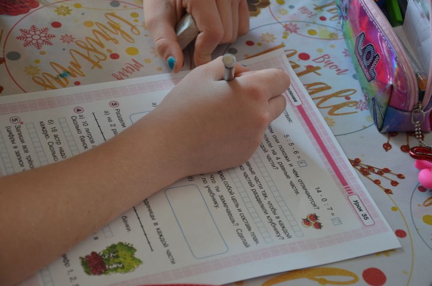 Наши занятия русским( на русском).
