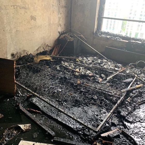 Пожар в ЖК Варшавское шоссе 141