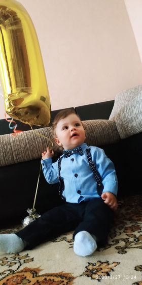 Годик сына в условиях
