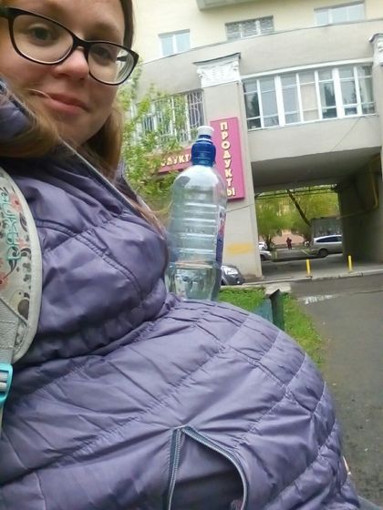 Фотоистория пузика с двойней=)