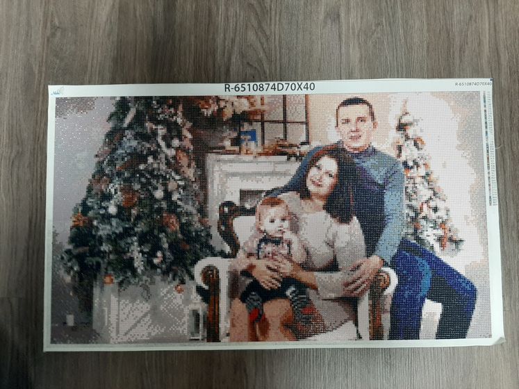 Наконец-То закончила алмазную вышивку