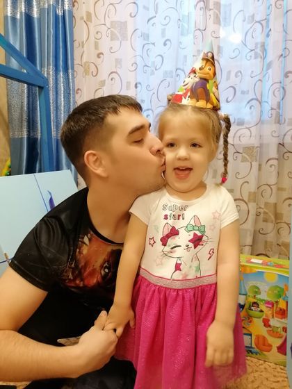 Отметили 3 года дочке.