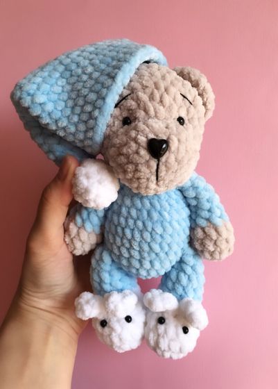 Мишка в голубой пижаме 🧸