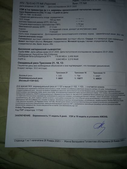 Скрининг в 12 недель