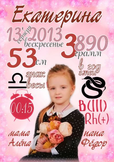 Метрика и постер