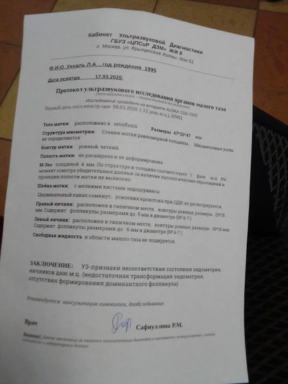 Сходила к врачу и на УЗИ