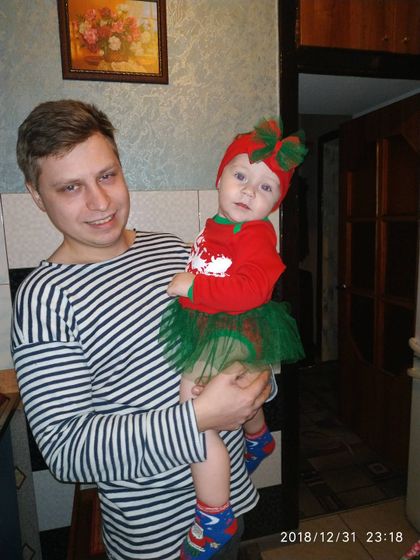 Сегодня нашей любимой доченьке