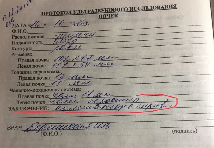 УЗИ почек