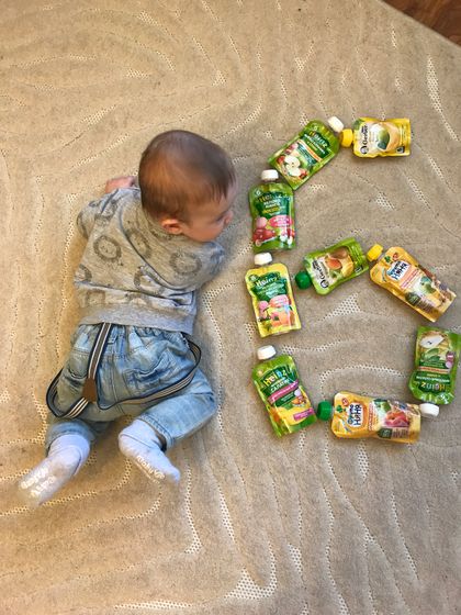👶🏻Мой большой лентяй💚💛🧡❤️ рост 75см вес 8300