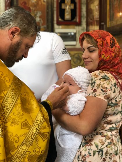 Покрестили Ксюшу 30.06.19