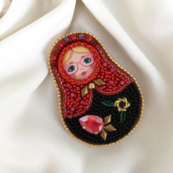 Мои броши (вышивка бисером)