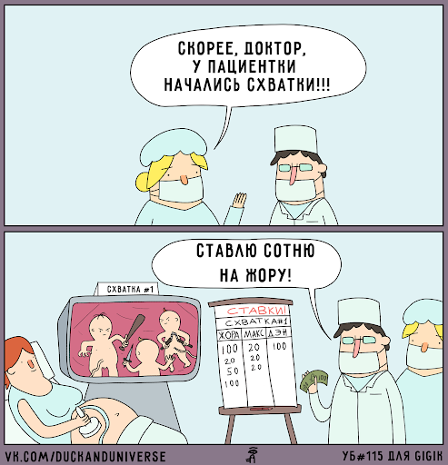 Дыхание во время схваток и потуг