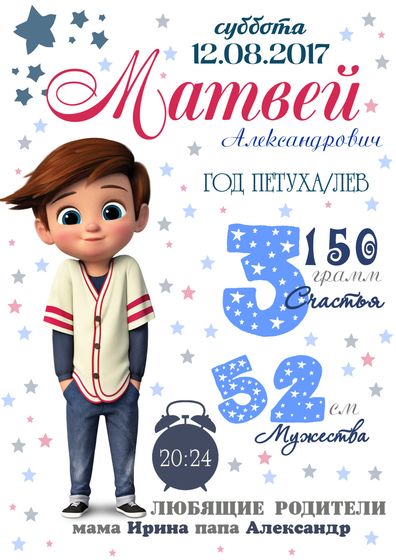 Метрика и постер