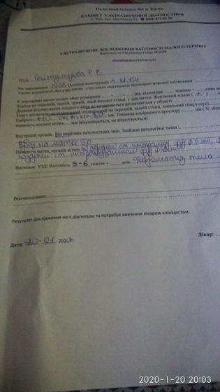 Первое УЗИ)