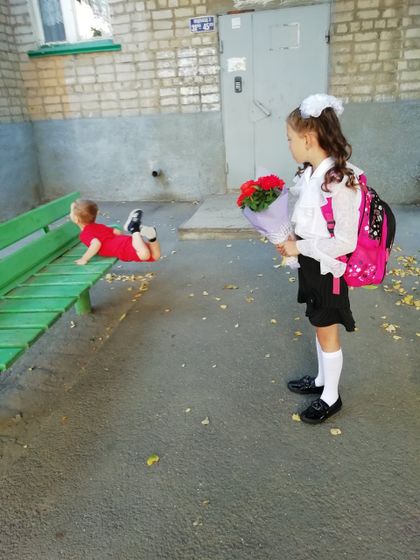Наш первый день в саду ?