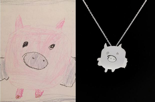 Украшения по детским рисункам