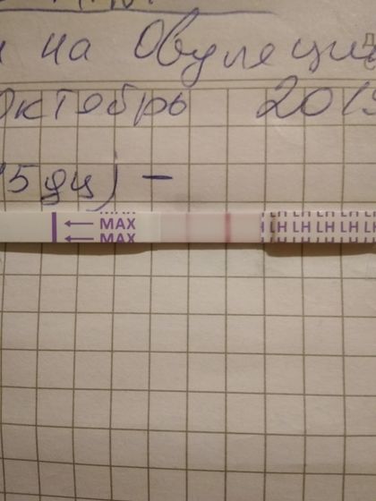 Девочки сделала тест на