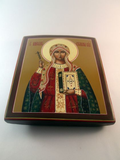 Рукописные иконы - Святая Нина и Чудотворица Елизавета.