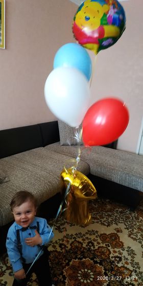 Годик сына в условиях