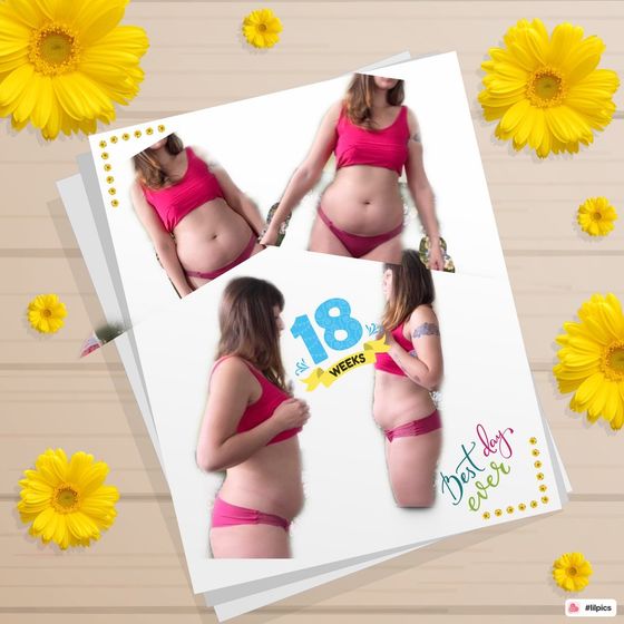Наши 18-19 неделя и на узи.