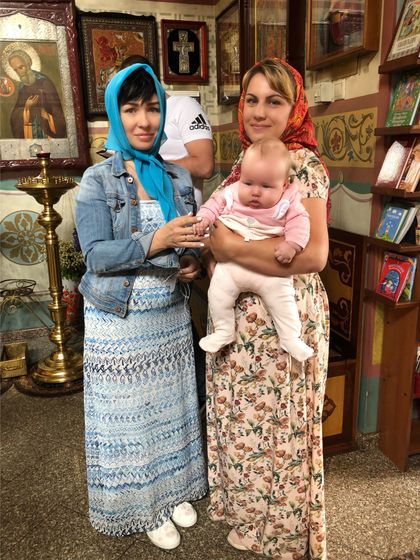 Покрестили Ксюшу 30.06.19
