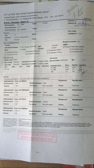 Помогите понять биохимический скрининг