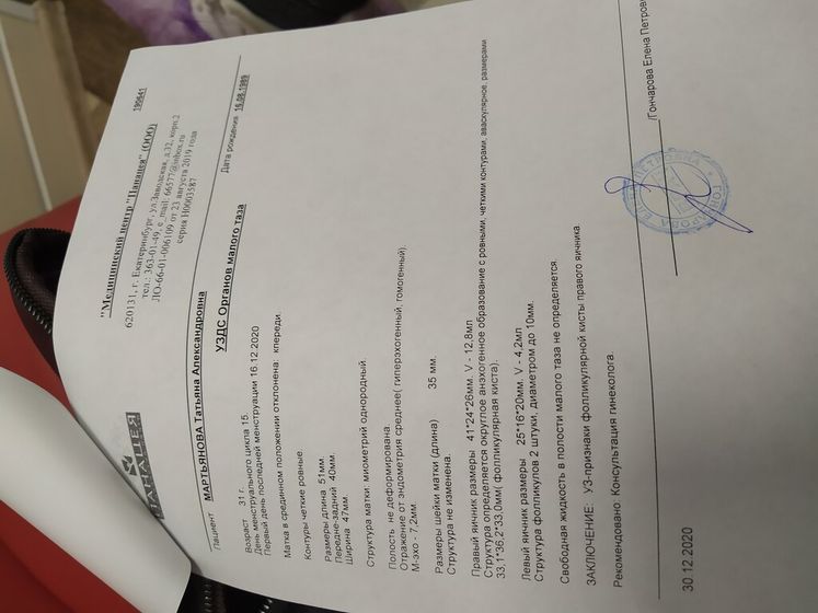 Сходила на УЗИ.