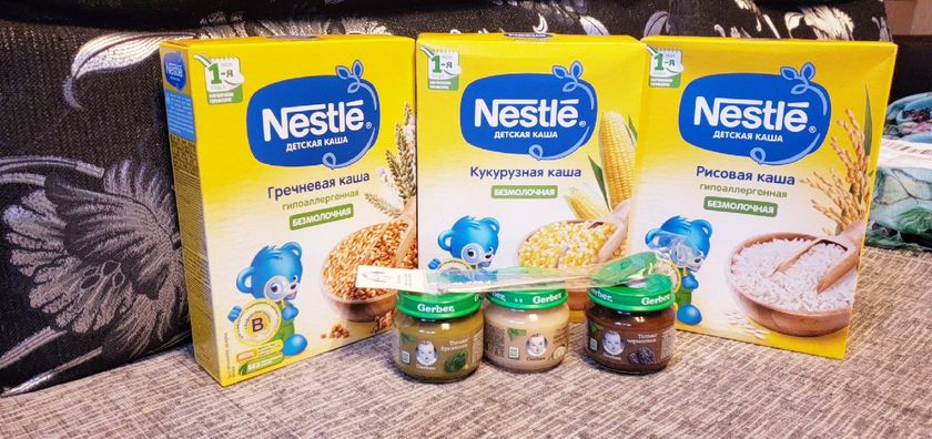 Nestle & Gerber. Идеально для первого прикорма.