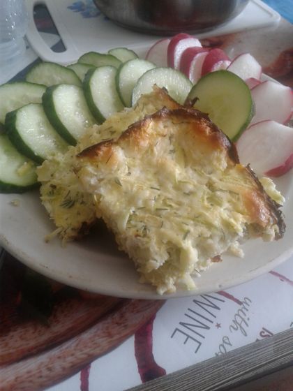 Обед на пп кабачковая запеканка с сыром