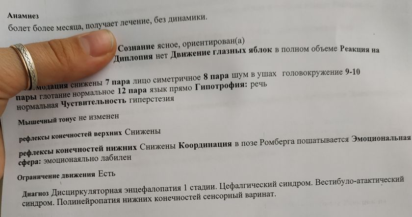 Выписал мне невролог лекарства.