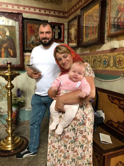 Покрестили Ксюшу 30.06.19