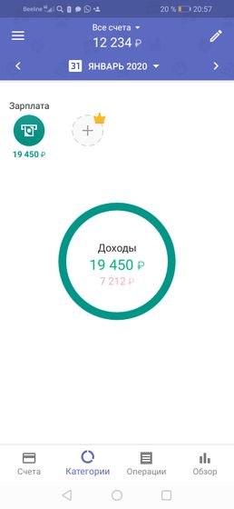 Моя попытка номер снова 🙂 дневник домашнего бюджета