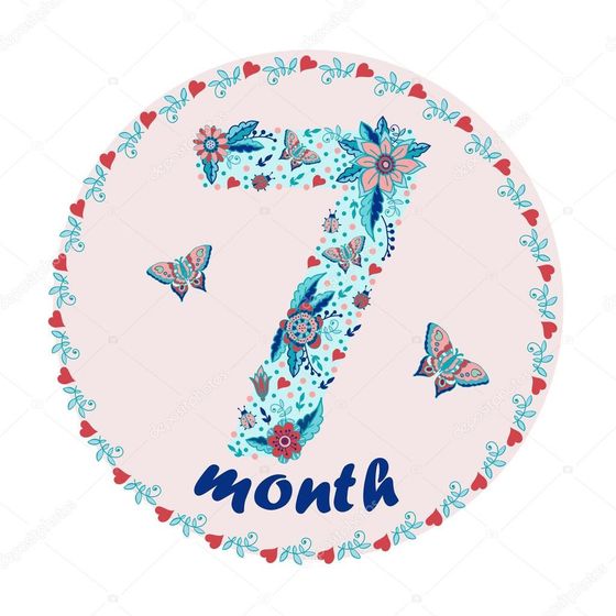 7️⃣ месяцев малышке ❤️❤️.