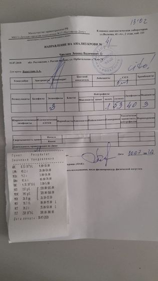 Реакция на прививку?