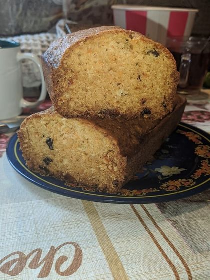 Морковный кекс с изюмом