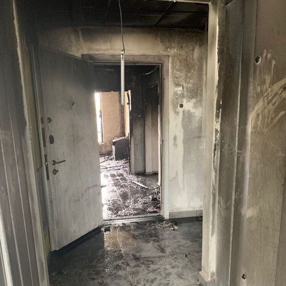 Пожар в ЖК Варшавское шоссе 141