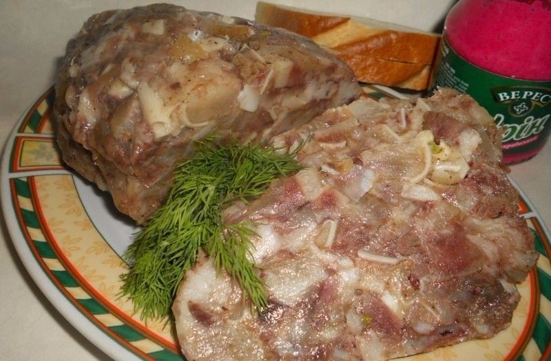 Свиной зельц.