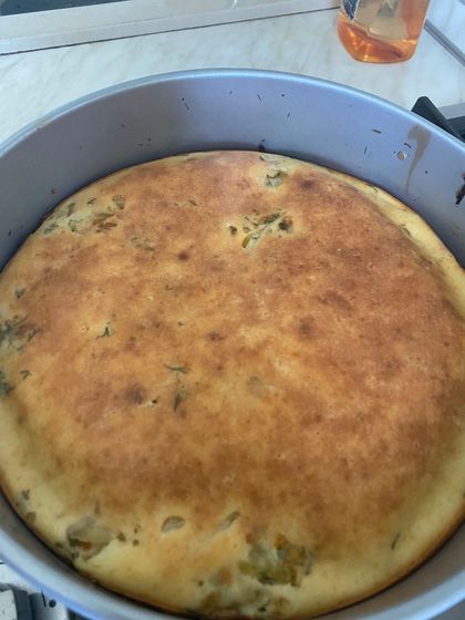 Заливной пирог с капустой
