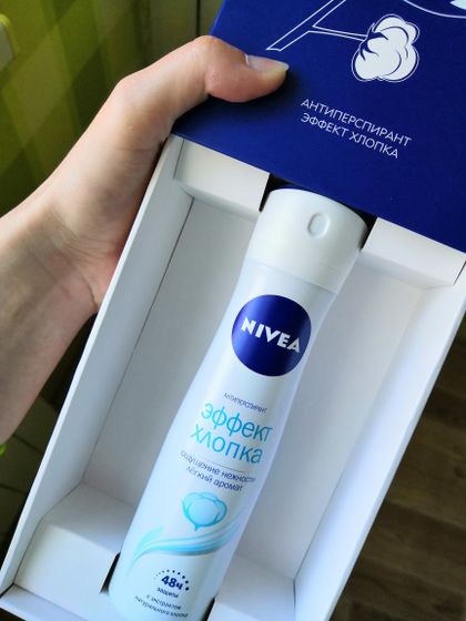 Антиперспирант с эффектом хлопка от NIVEA