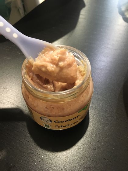 Мясное пюре Gerber - наш опыт!